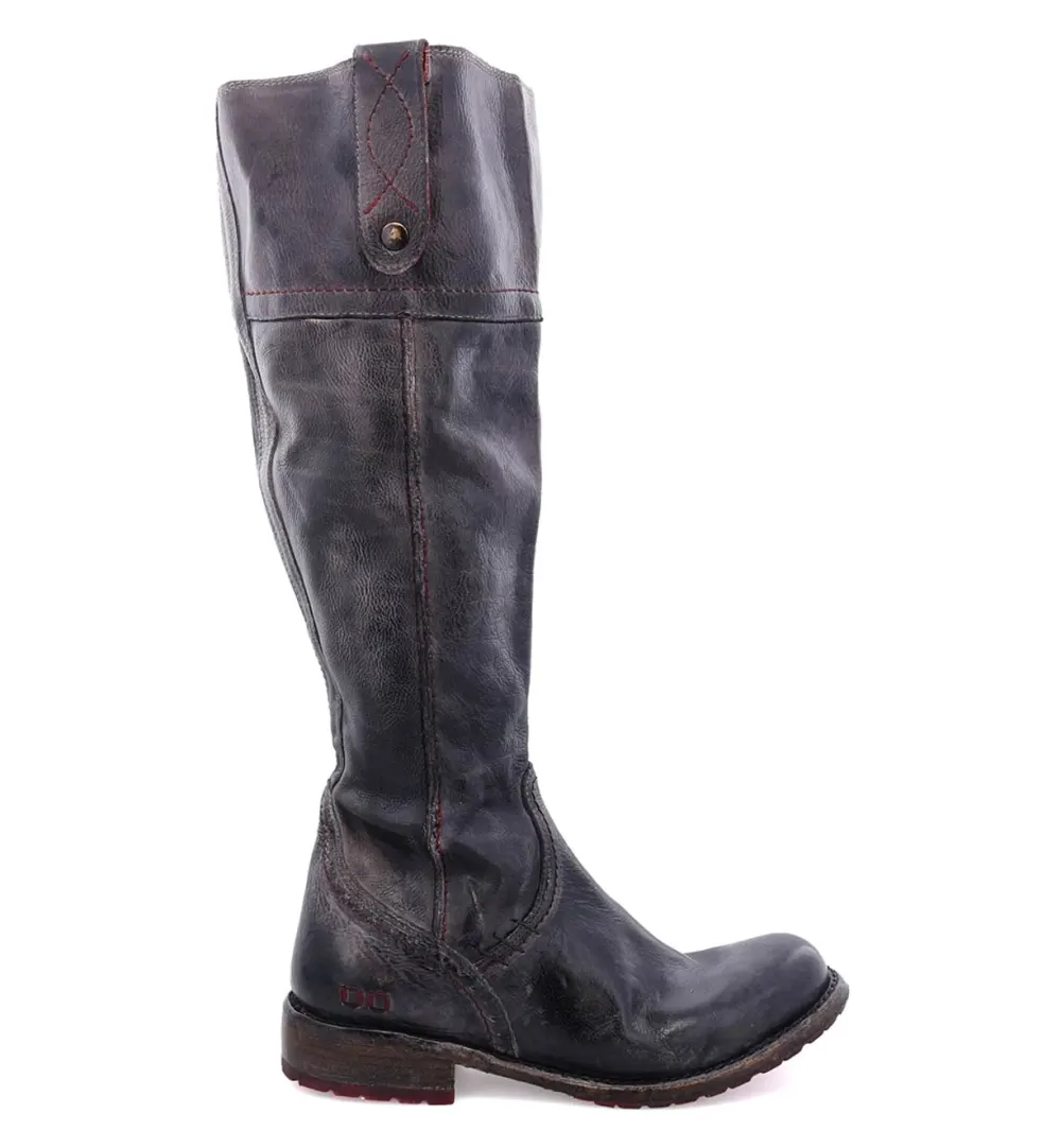 Lug-Sole Streamlined Wide-Calf Tall Boots
