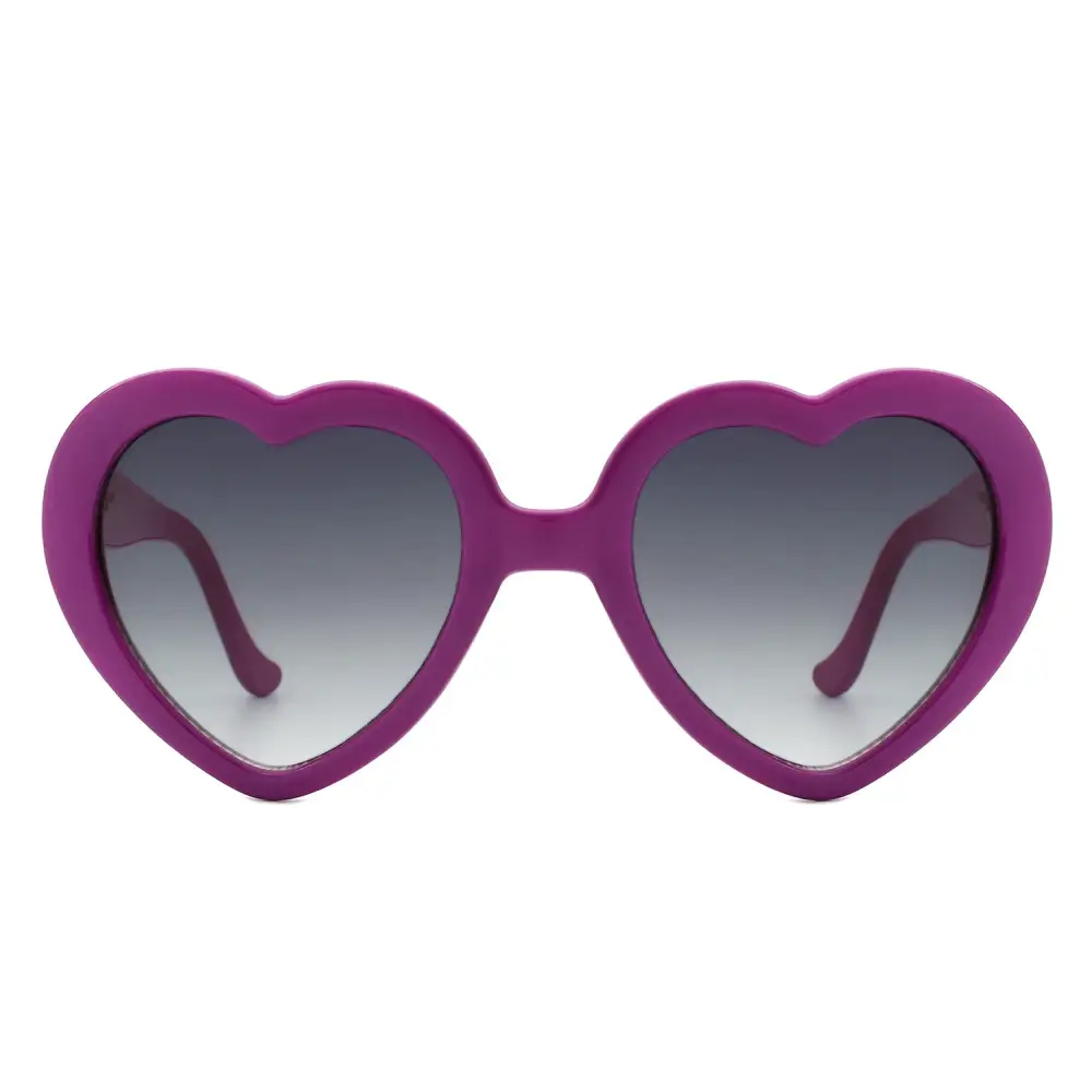 Layered Heart Shape Frame Sunglasses