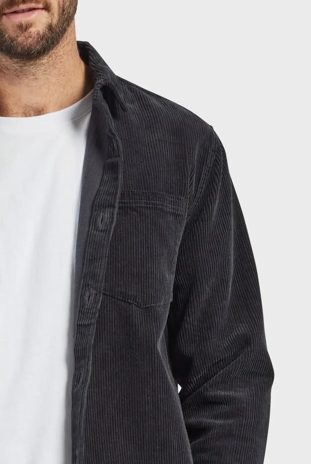 Thick Corduroy Button-up Jacket