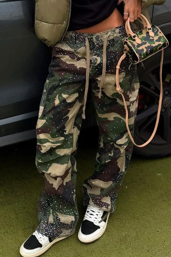 Drawstring Cargo Pants
