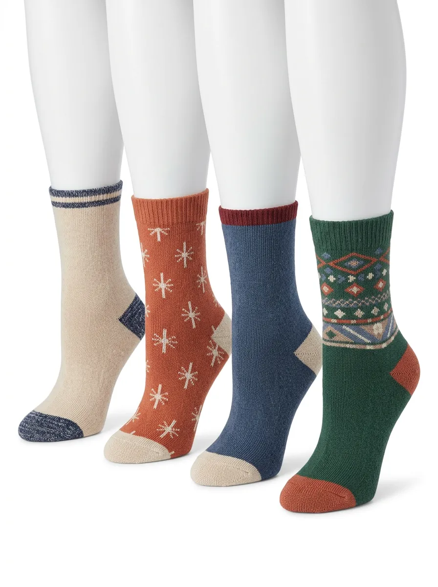 Women's Four Pair Casual Socks