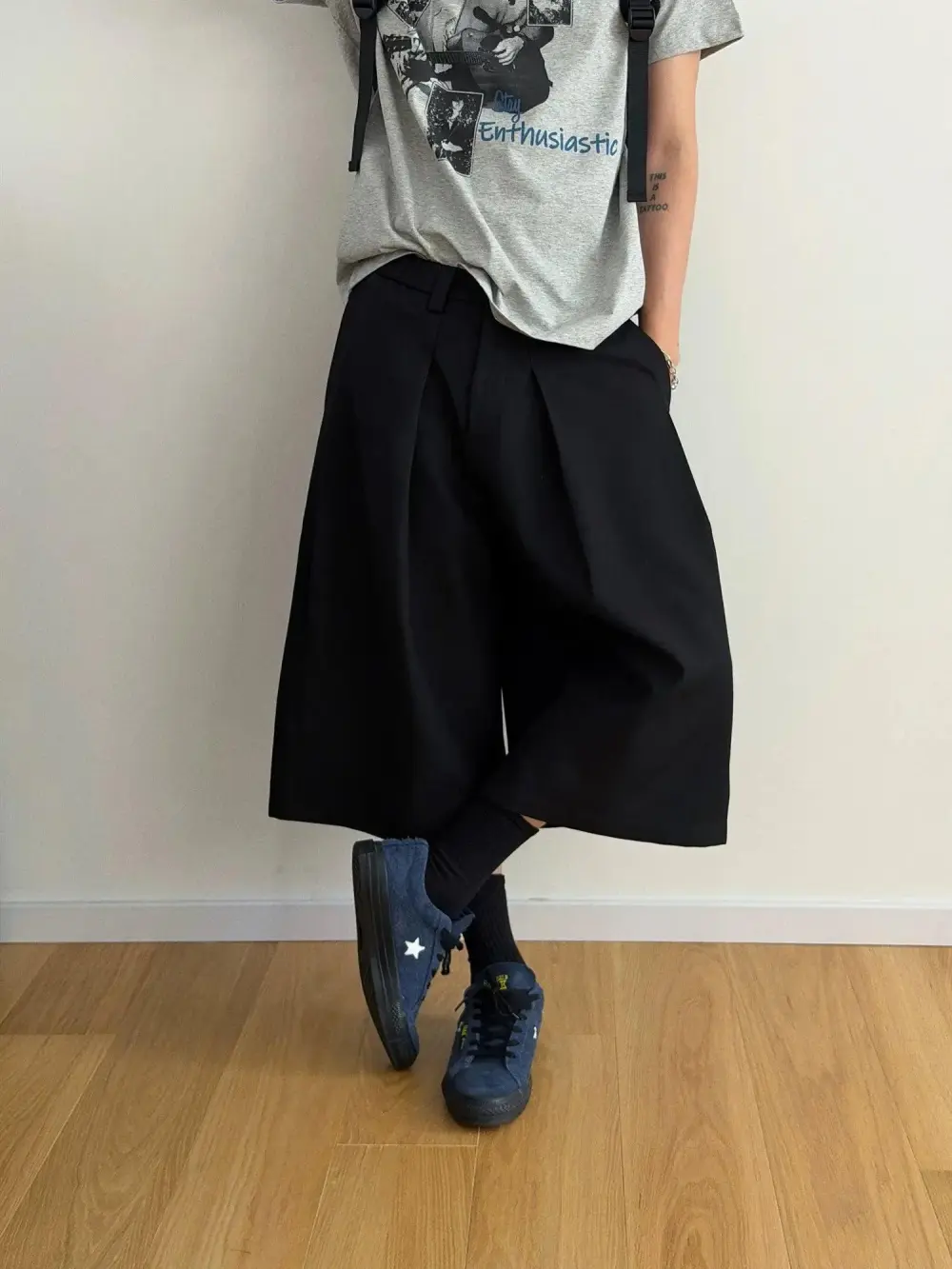 Pleated Tailored Shorts