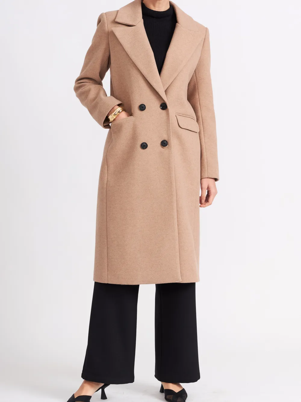 Loose-Fitting Long Coat