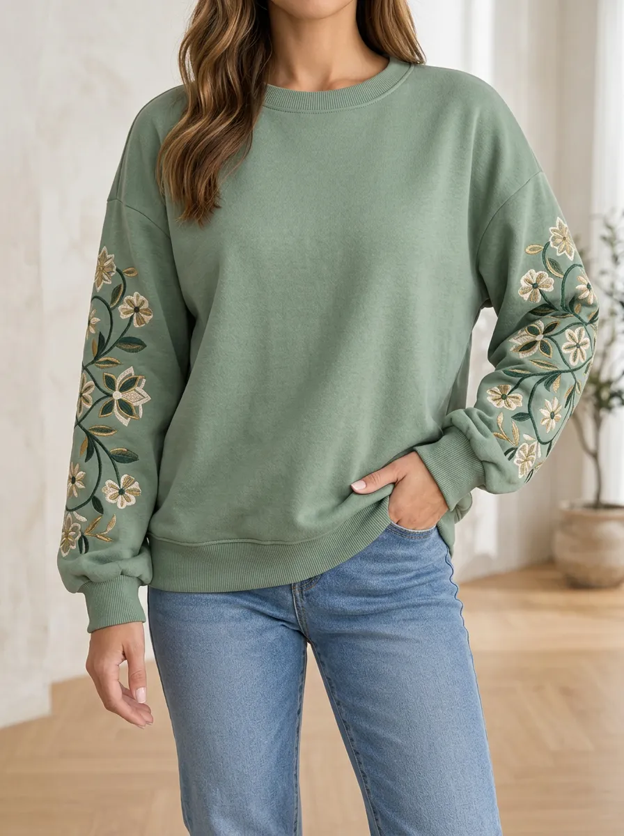 Women's Relaxed Sweatshirt for Everyday Wear