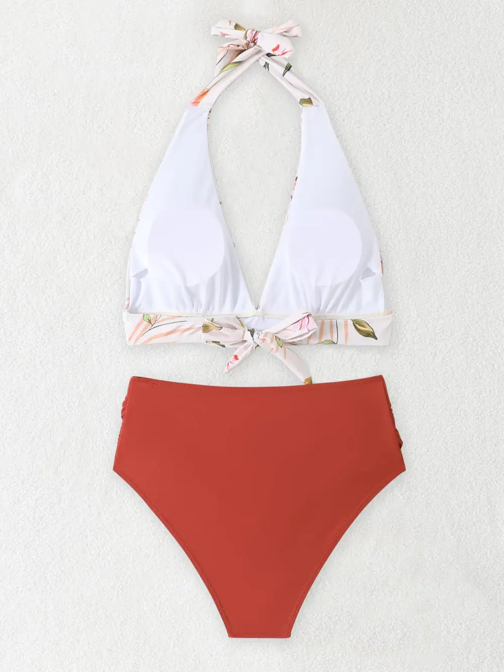 Casual Tie Strap Bikini Set For Beach Days
