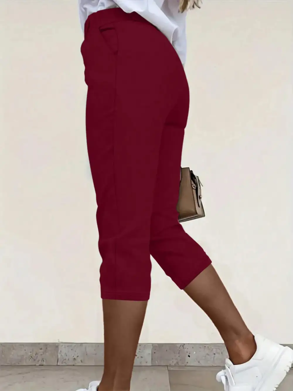 Pleated Detail Pants With Pocket