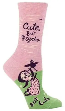 Women's Cute. But Psycho Crew Socks
