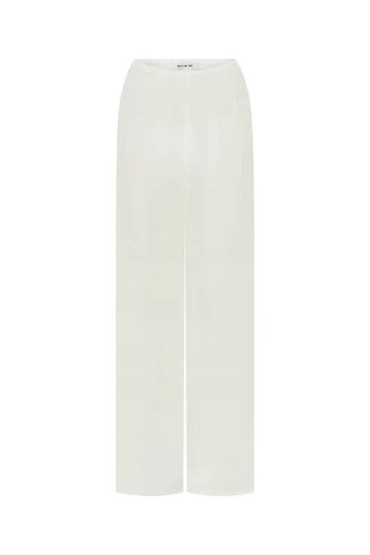White Sheer Pants