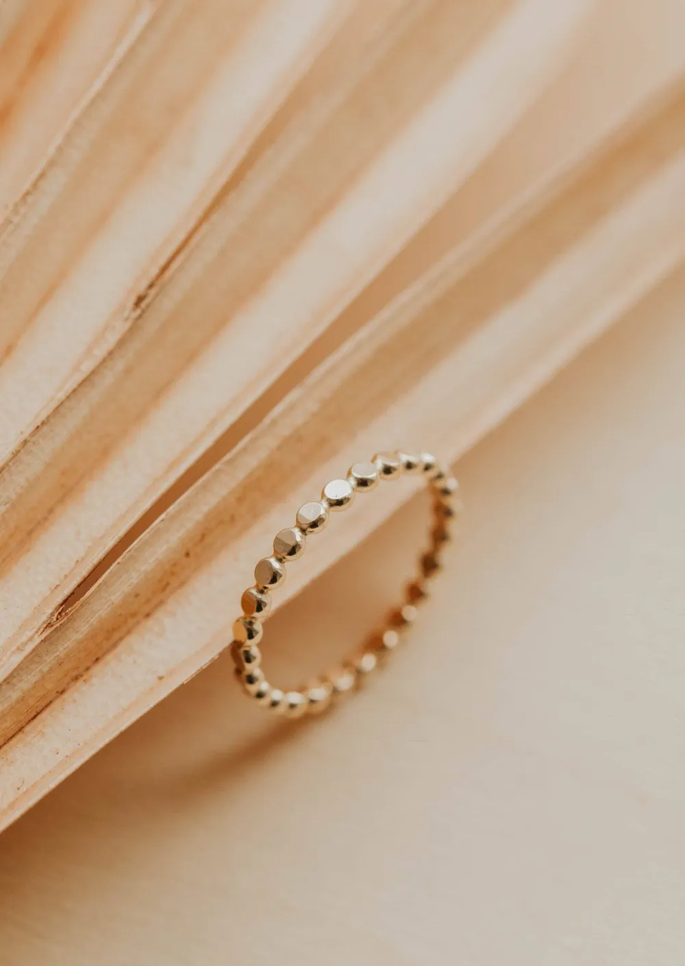 Hammered Stackable Band Ring