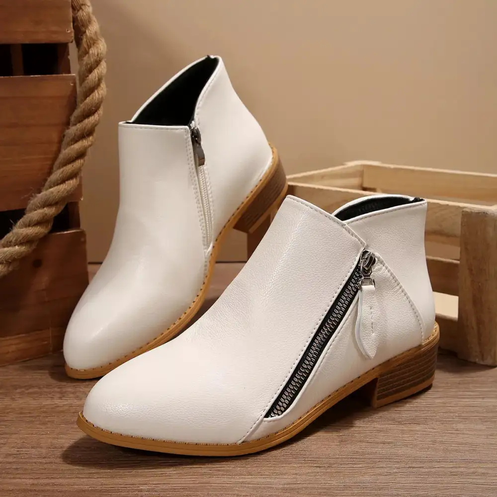 Block Heels Ankle Boots
