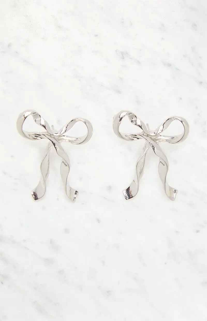 LA Hearts Bow Earrings