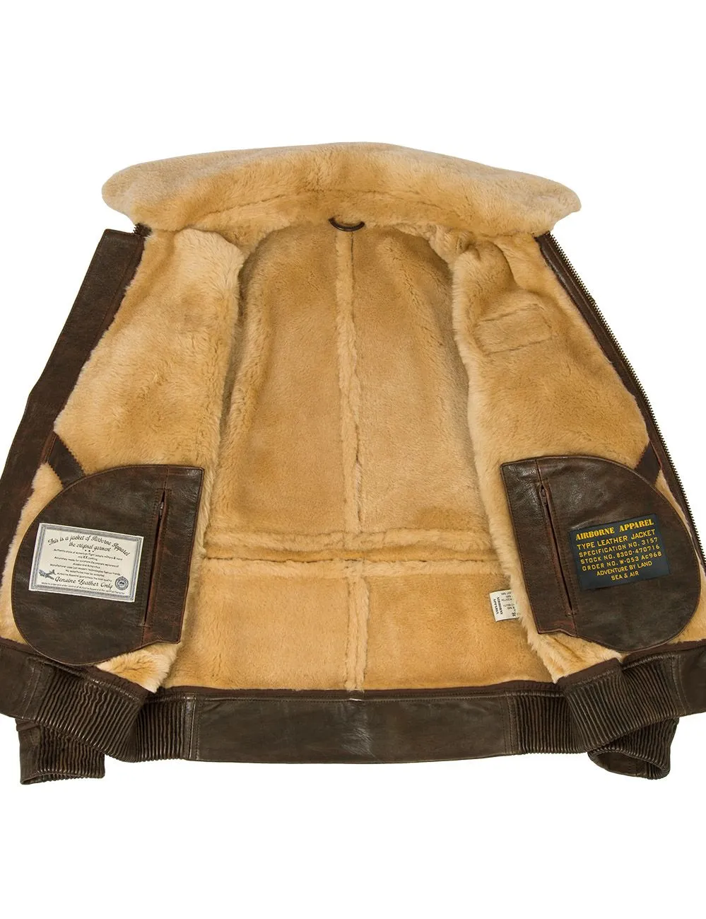 Pocket Front Faux Leather Bomber Jacket