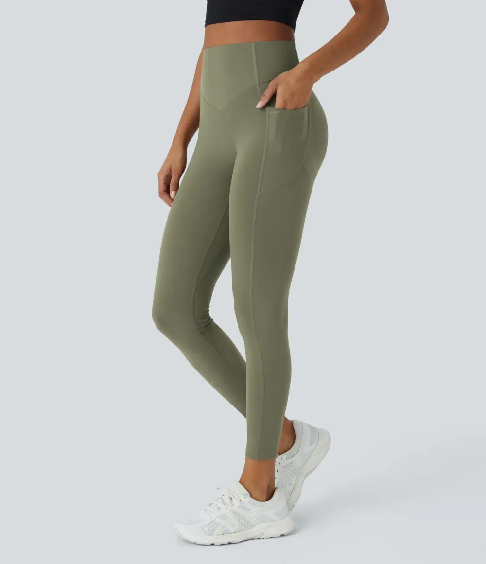 SoCinched High Waisted Scrunch Butt Lifting Tummy Control Side Pocket Shaping Training UltraSculpt Leggings - Stretchy Fit for Women, For Gym & Summer Workouts #Summer