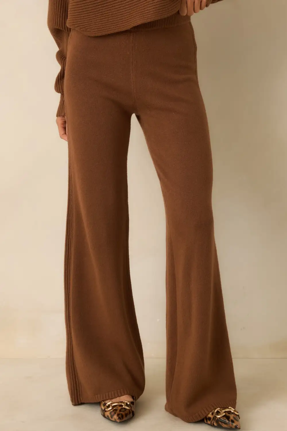 Polished Path Knit Wide Leg Pants