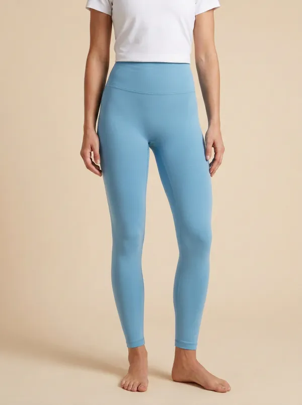Solid High-Waisted Printed Leggings