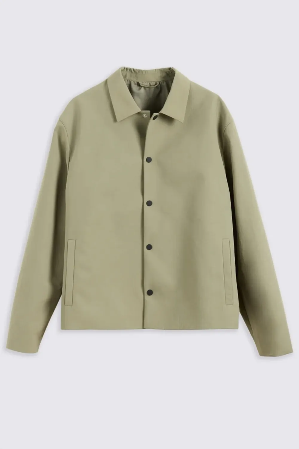 Stylish And Minimalist Men's Khaki Nylon Jacket