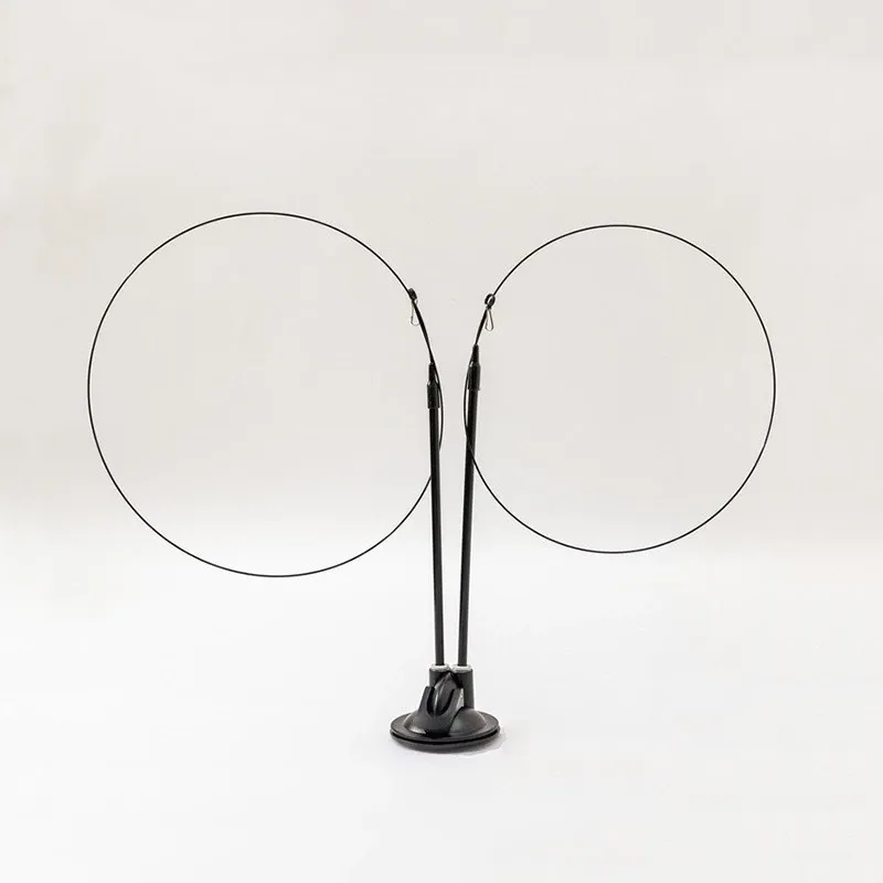 Upgraded Suction Cup Wire Cat Wand with Cat Head Shape Cat Toy