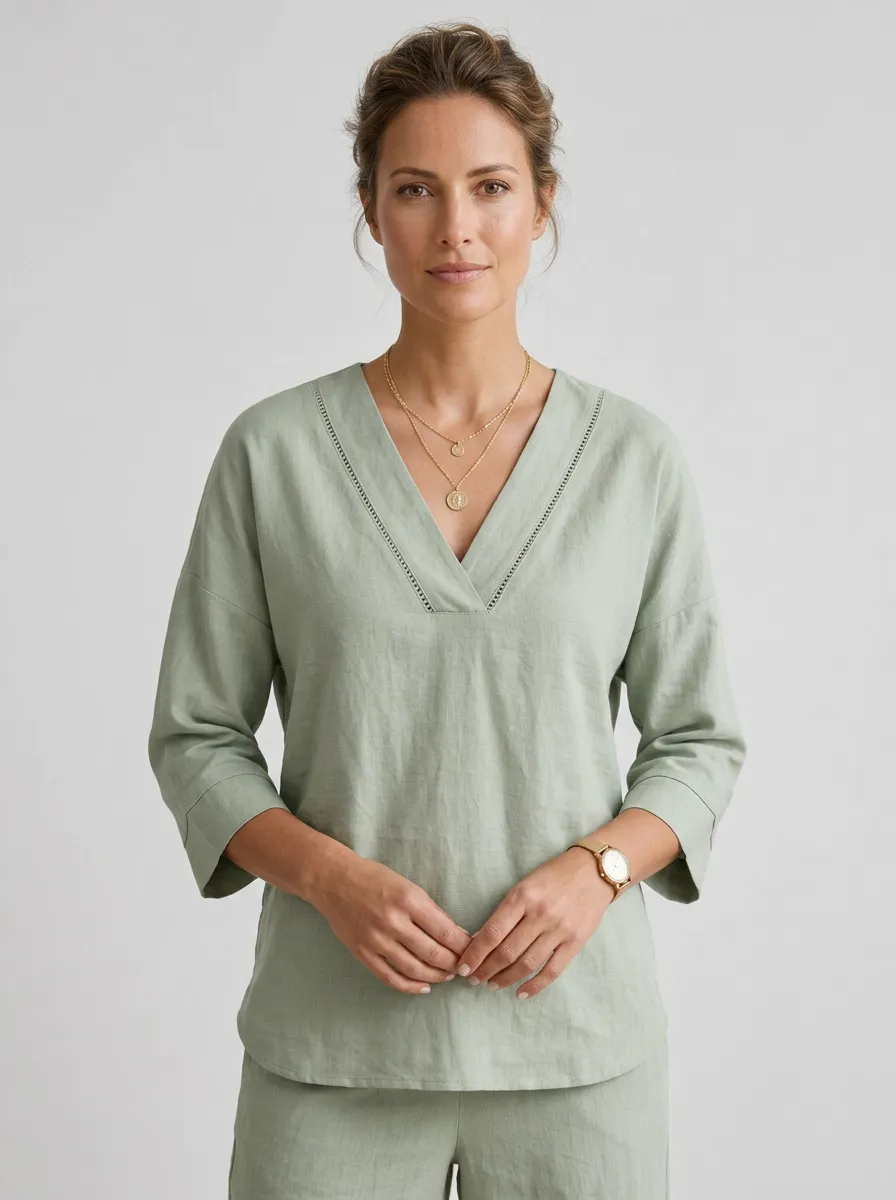 Soft-Look Women's V-Neck Shirt