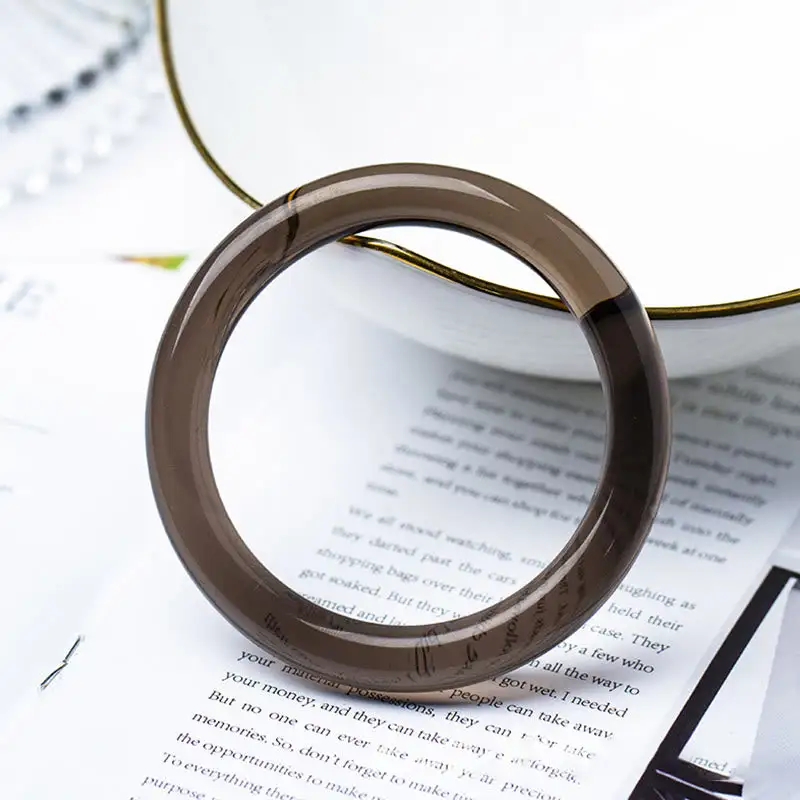 Lce Obsidian Bangle Bracelet