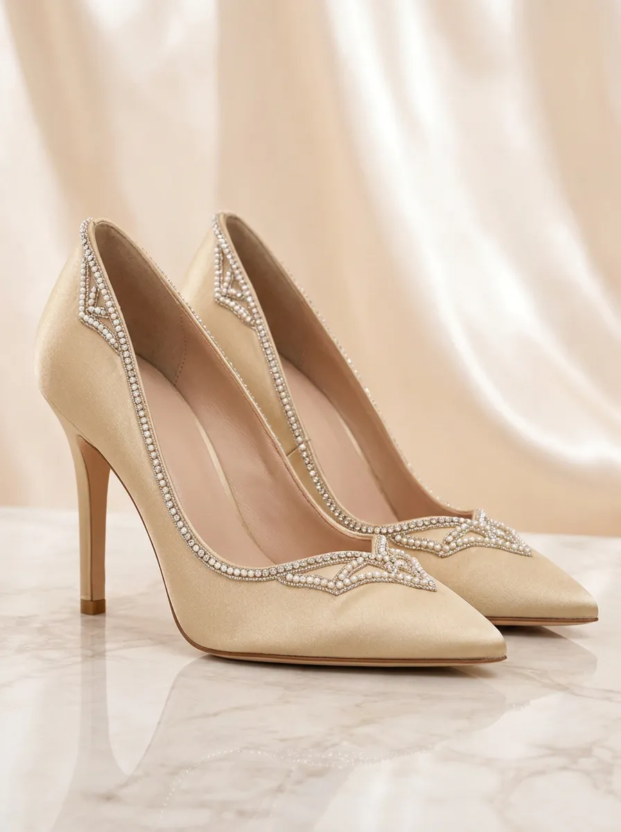 Rhinestone Bridal Women's Formal High Heels