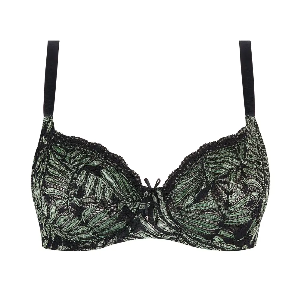 Women's Full Coverage Adjustable Straps Lace Bra