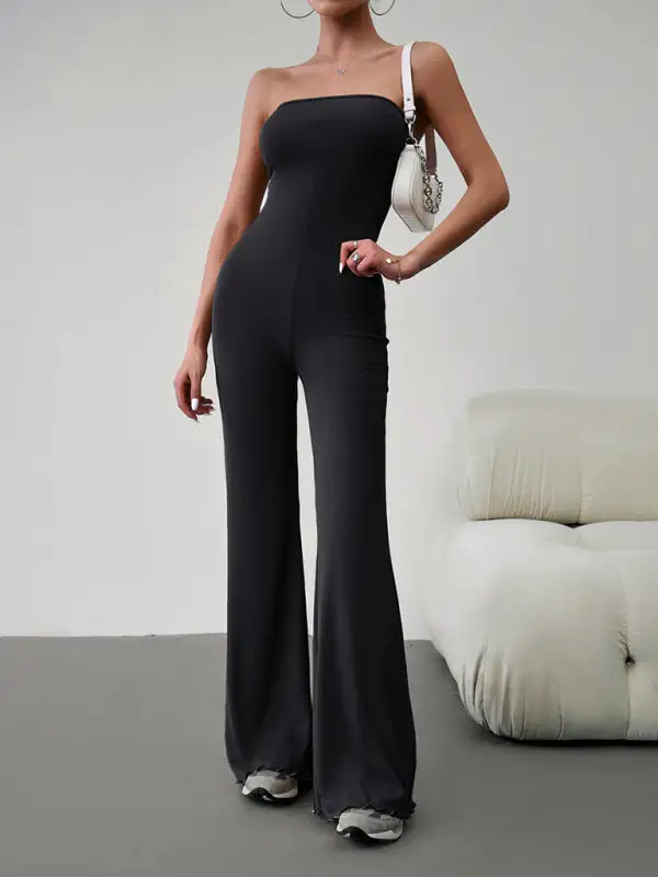 Elegant Slim Tube Top Jumpsuit