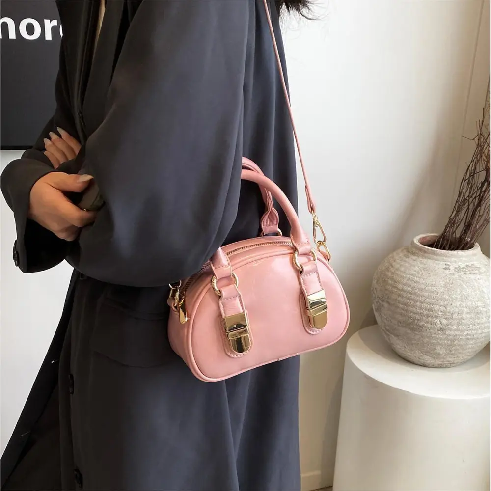 Bow Detail Curved Crossbody Bag