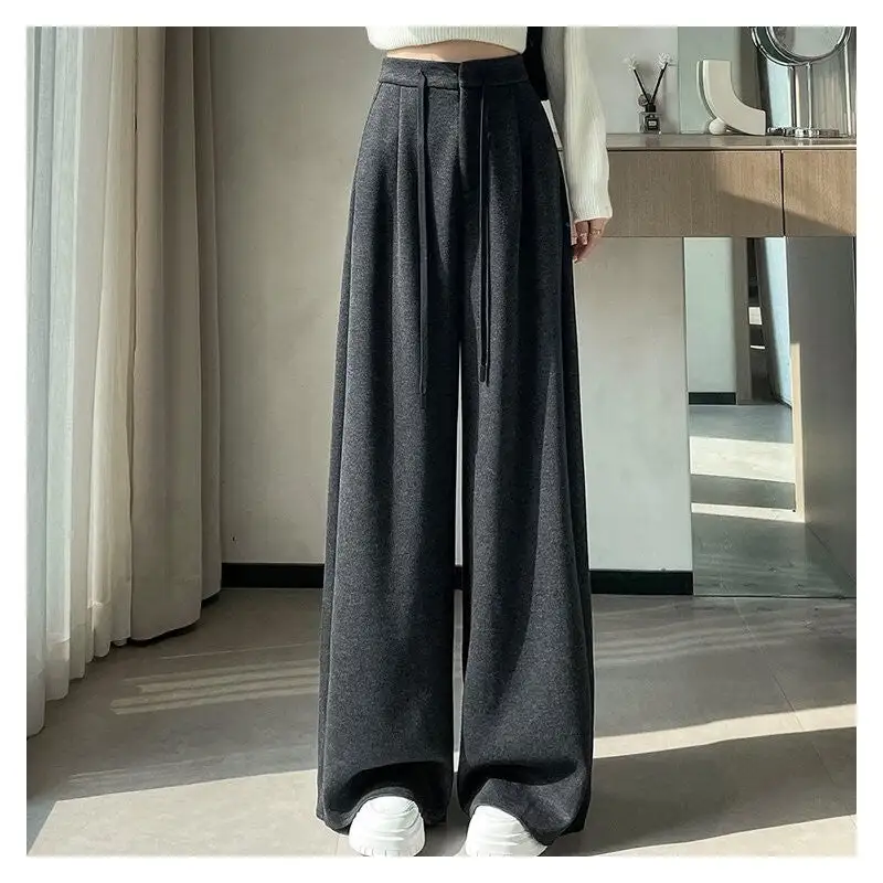 Refined High Waist Wide Leg Pants