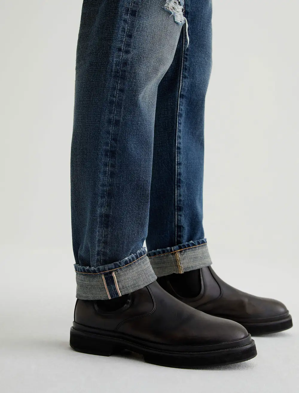Men's Modern Slim Selvedge Rigid Jeans