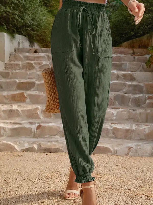 Woven Clean High Waisted Pants