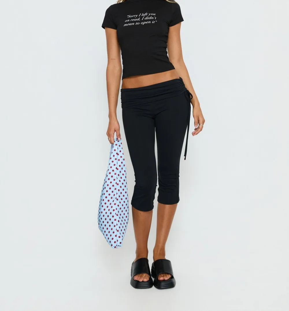 Black Graphic Baby Tee