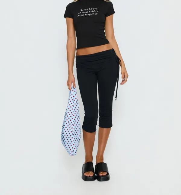 Black Graphic Baby Tee