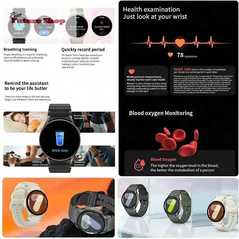 Smartwatch New for Samsung Galaxy Watch 7 2025