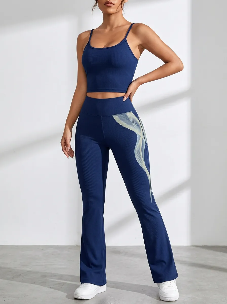 Wave Ribbed Tank Flare Set