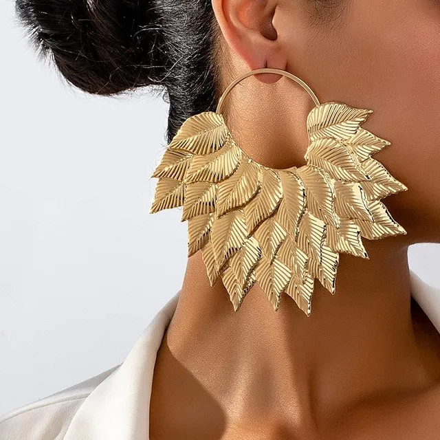 Statement Leaf Statement Earrings