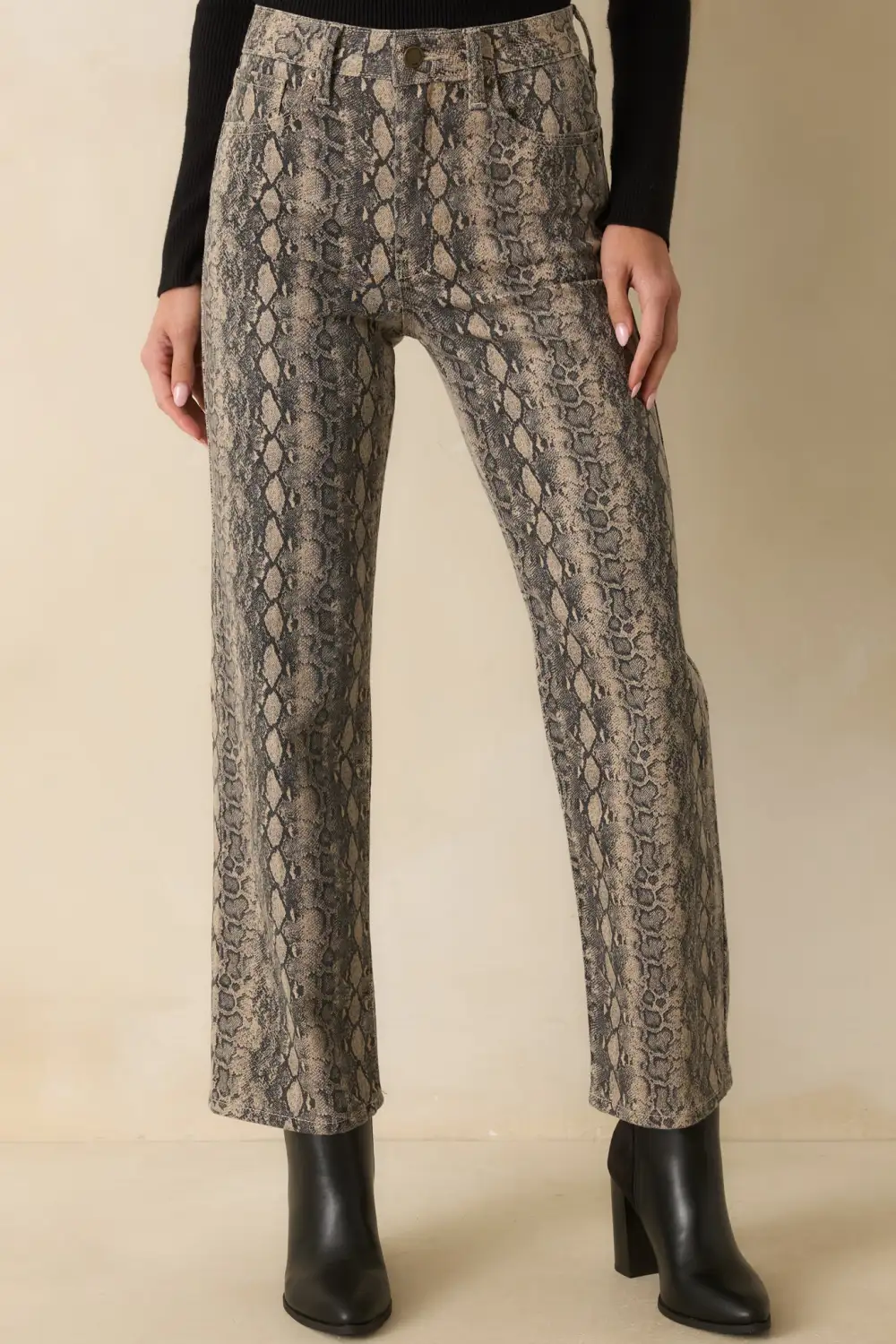 For Days Like This Snakeskin Cotton Stretch Jeans