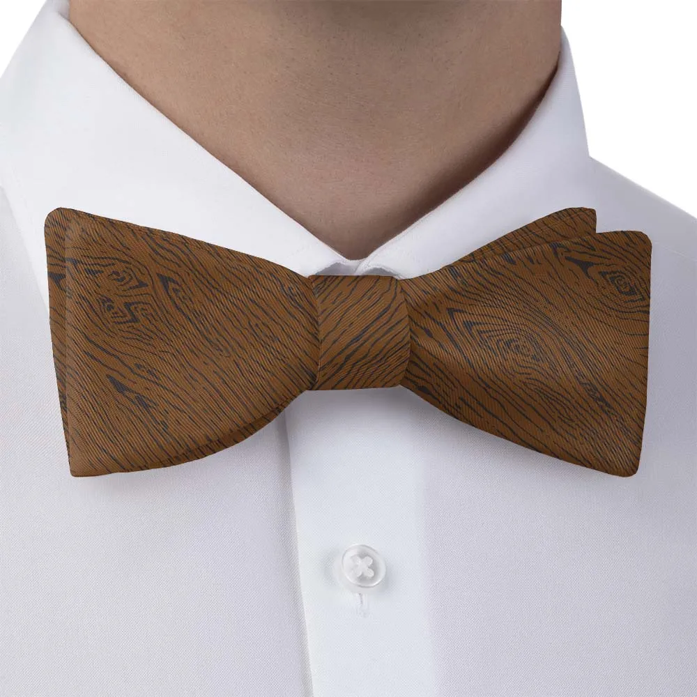 Woodgrain Pattern Bow Tie