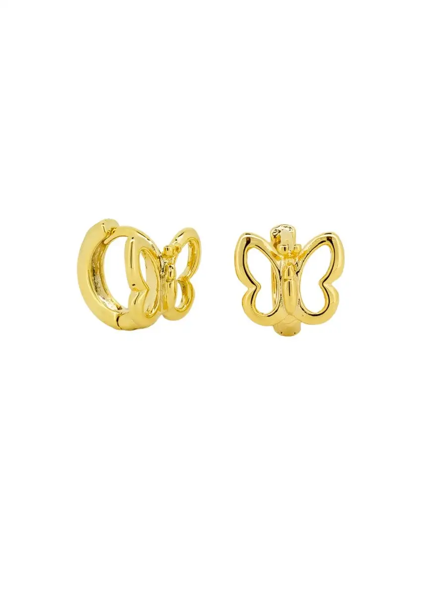 Butterfly Huggie Earrings
