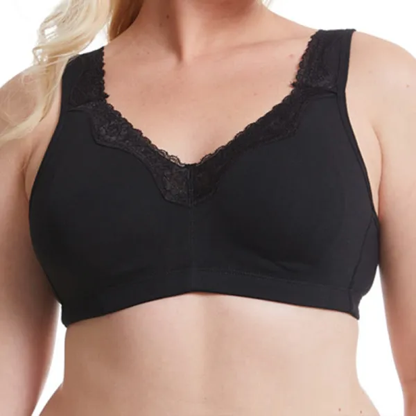 Lace Cotton Wireless Bra
