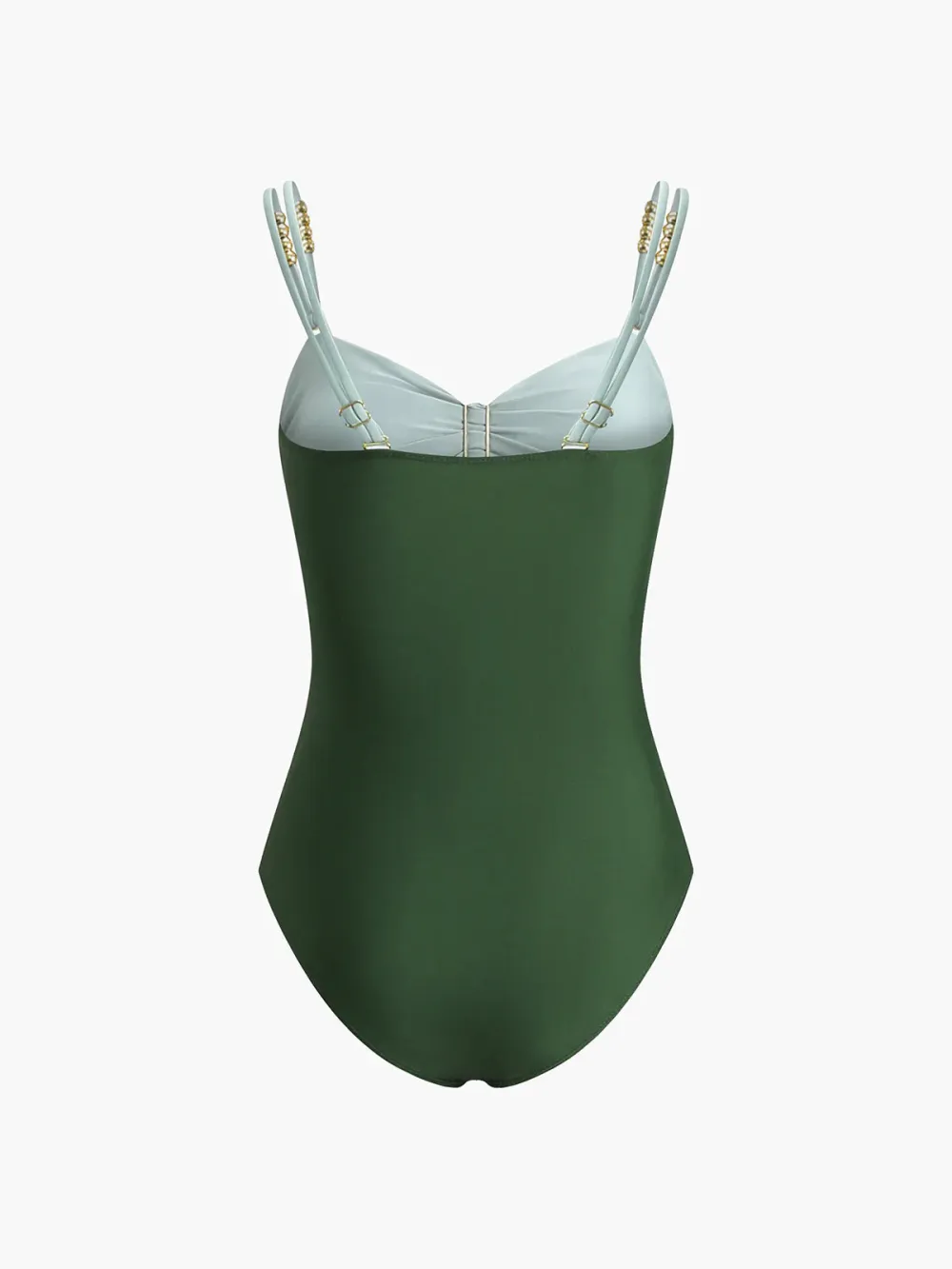 Cutout Contrast One Piece Swimsuit