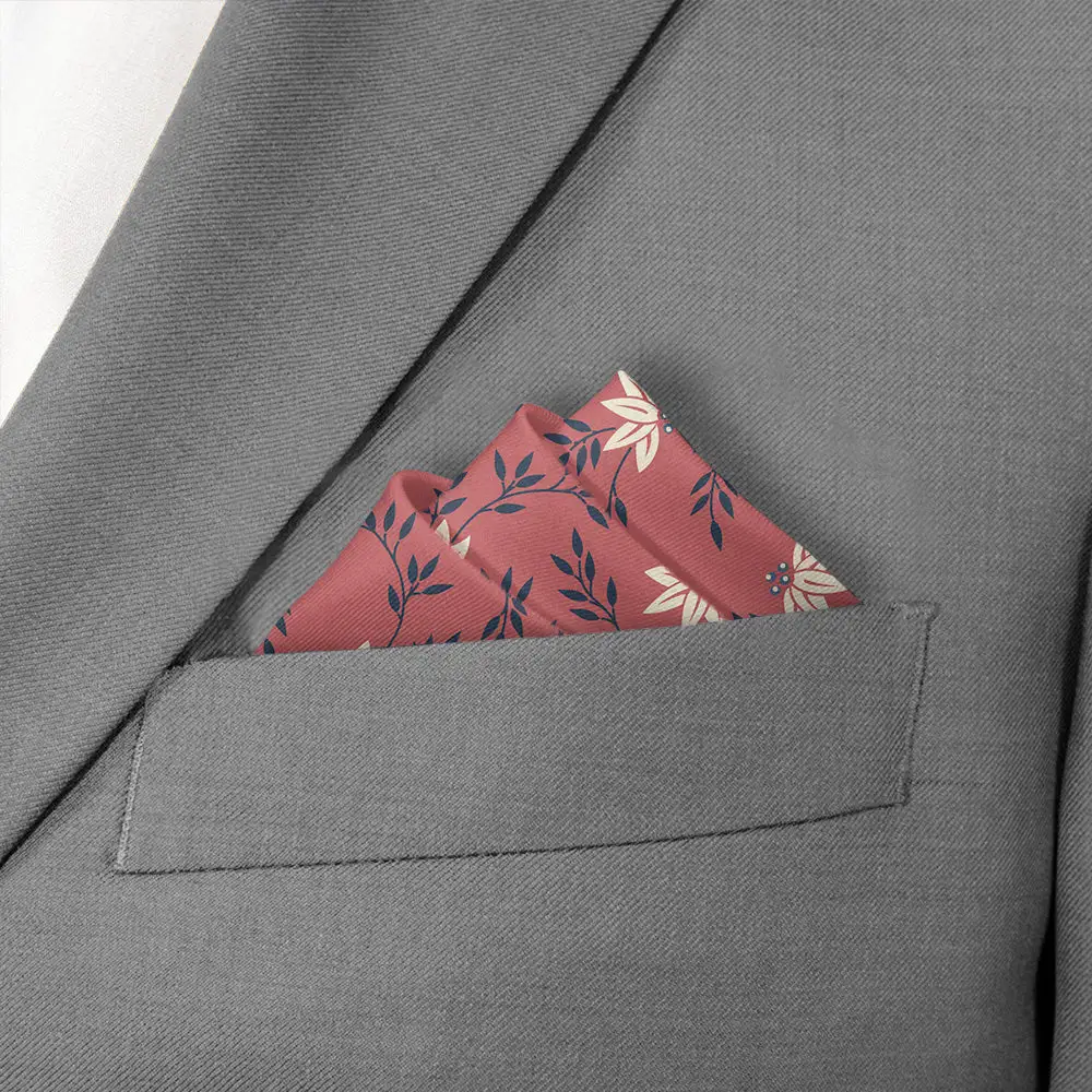 Smart Clean Floral Pocket Square