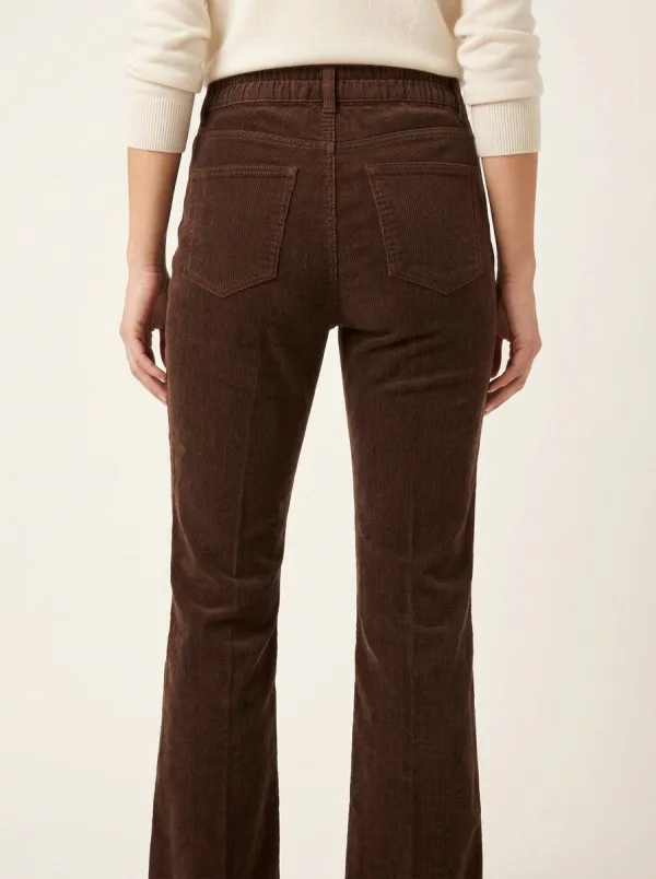 Women's Five-Pocket Flare Corduroy Pants