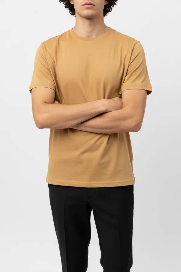 Modern Round Neck Cotton Essential T-Shirt