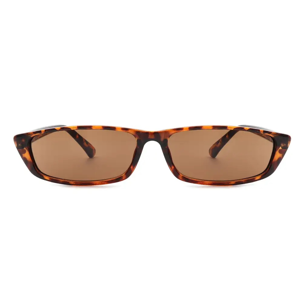 Rectangle Retro Slim Narrow Vintage Sunglasses