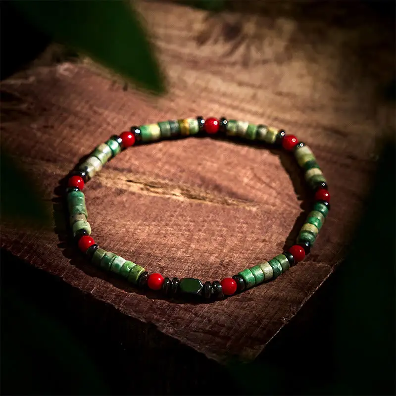 Natural Stone Hematite Coral Powerful Bracelet