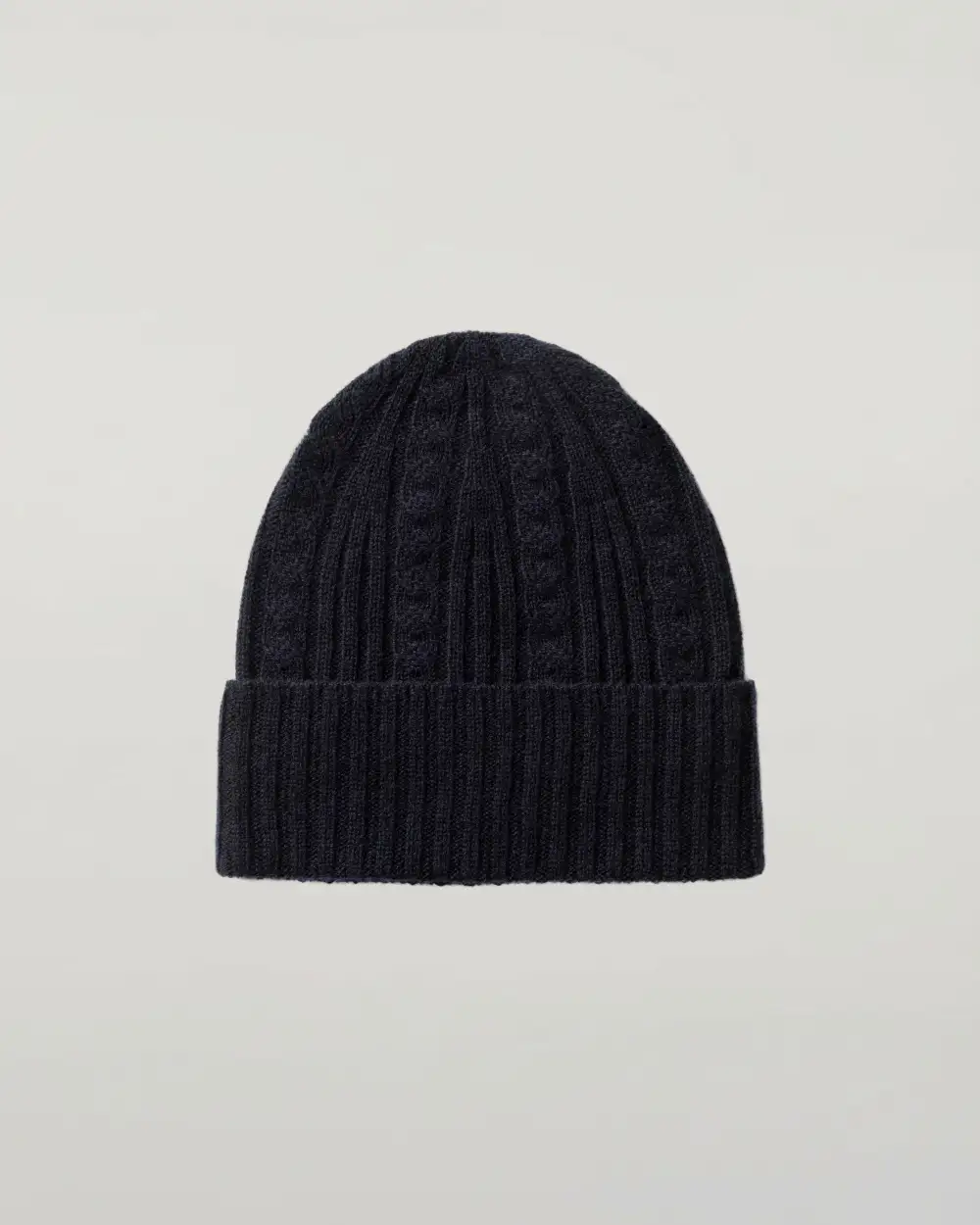 Women's Cable Rib Cashmere Beanie