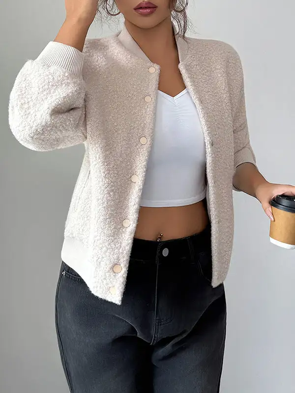 Streetwear Button Front Jacket