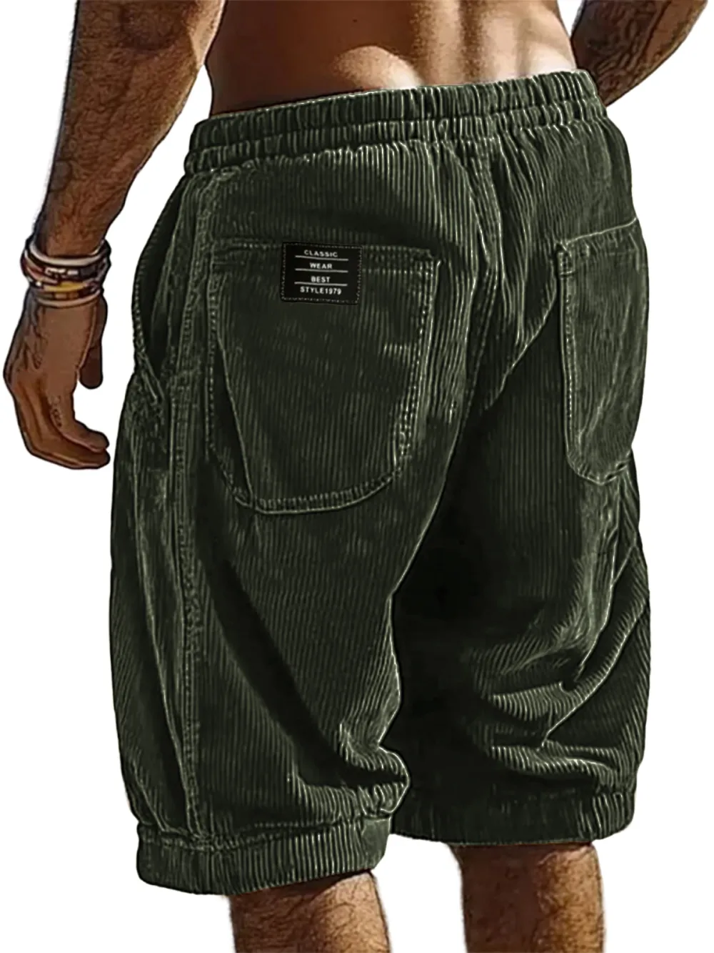Clean Cut Corduroy Utility Pocket Shorts