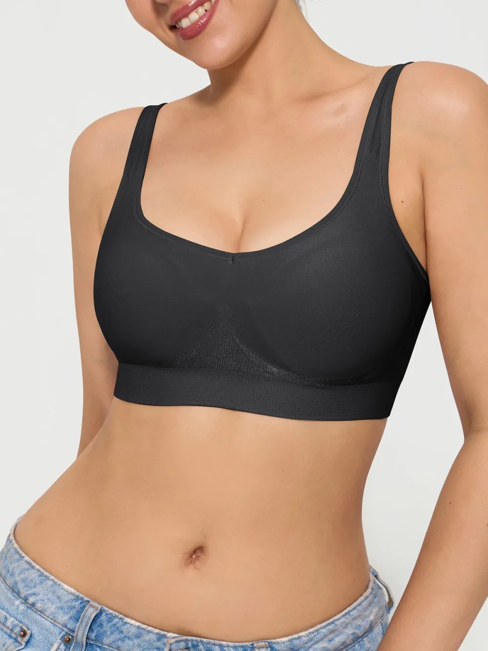 Seamless Comfort Wide Strap Bra