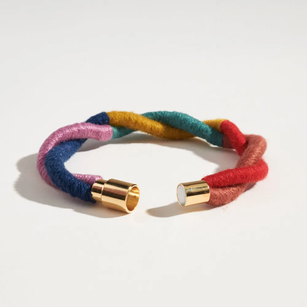 Classic Layered Bracelet Detail Rainbow